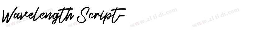 Wavelength Script字体转换 Wavelength Script字体转换